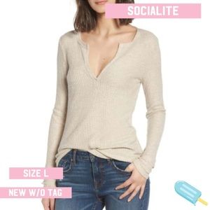Socialite | Thermal Henley | L
